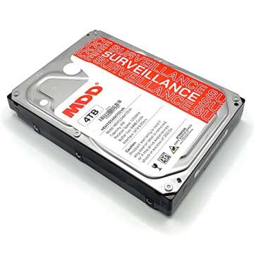 MDD MAXDIGITALDATA MDD (MDD4TSATA6472DVR) 4TB 7200RPM 64MB Cache SATA 6.0Gb/s 3.5inch Internal Surveillance Hard Drive - 3 Years Warranty (Renewed)