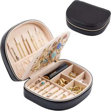 Compact Travel Jewelry Box for Women - Perfect Gift Idea!