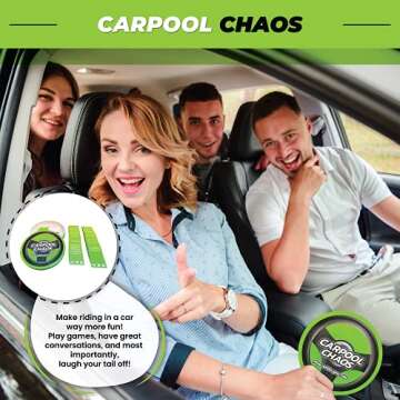 Carpool Chaos - Car Games, Travel Games, Road Trip Games, Travel Games for Kids 8-12, Road Trip Essentials Kids, Car Game Kids, Road Trip Essentials for Adults, Kids Travel Activity