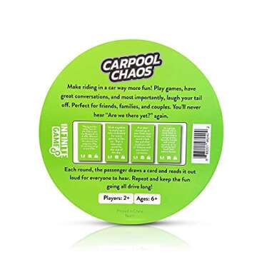 Carpool Chaos - Car Games, Travel Games, Road Trip Games, Travel Games for Kids 8-12, Road Trip Essentials Kids, Car Game Kids, Road Trip Essentials for Adults, Kids Travel Activity