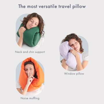 Huzi Infinity Pillow - Travel Neck Pillow - Versatile Soft 360 Support Scarf - Machine Washable - Home Travel Flight Road Trips (Grey)