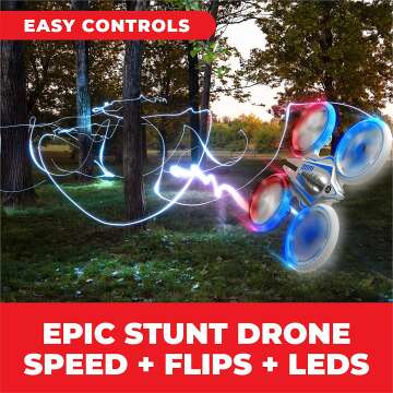 Force1 UFO 4000 Mini Drone for Kids - LED RC Fun