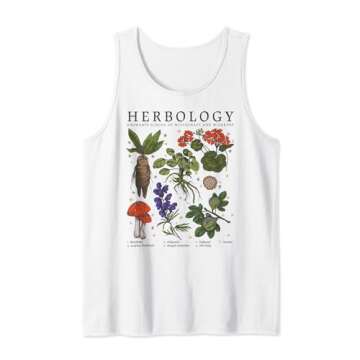 Harry Potter Herbology Plants Vintage Style Textbook Tank Top