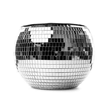 Disco Ball Ice Bucket Large- Last Disco Bachelorette Party Decorations | Groovy Barware, 70s Birthday Cocktail Accessories, Retro Mirrored Drinkware | Christmas Gifts New Years Eve Decor