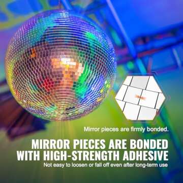 12" VEVOR Mirror Disco Ball for All Occasions