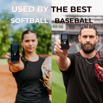 Pocket Radar Smart Coach Speed Gun for Baseball, Hockey, Softball - Accurate Pitching & Sports Speed Measurement, Portable Baseball Radar Gun Compatible with Pocket Radar App (iOS/Android)