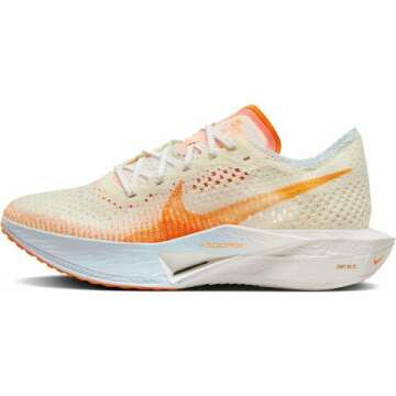 Nike Vaporfly 3 Women's Road Racing Shoes (FV3634-181, Coconut Milk/Sail/Coconut Milk/Bright Mandarin) Size 6