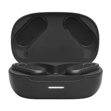 JBL Endurance Peak 3 - Dust and Water Proof (IP68) True Wireless Active Earbuds, Pure Bass Sound, Up to 50 Total Hours of Playback with Speed Charge, Ambient Aware & Talk Thru (Black)