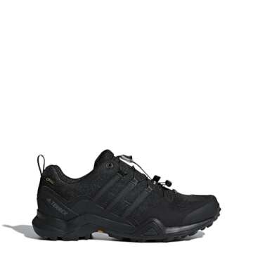 adidas Men's Terrex Swift R2 Gore-TEX Hiking Shoes Boot, Black/Black/Black, 9.5