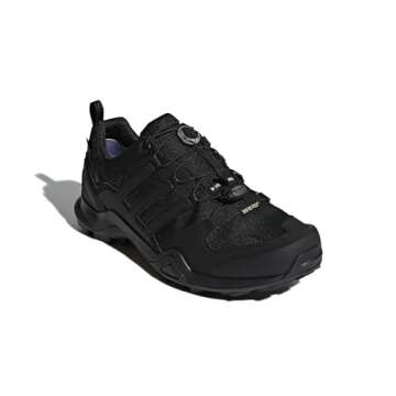 adidas Men's Terrex Swift R2 Gore-TEX Hiking Shoes Boot, Black/Black/Black, 9.5