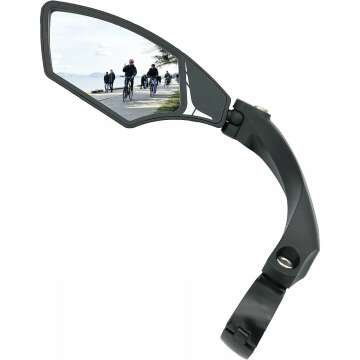 Hafny NEW Handlebar Bike Mirror - HD Glass, Blast-Resistant for E-bikes