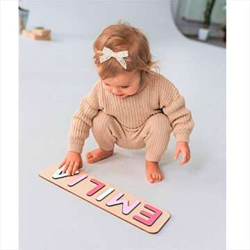 Personalized Wooden Name Puzzle for Kids Personalized Name Puzzle for Toddlers Personalized Baby Gifts First Birthday Gift Personalized Puzzle Wooden Puzzles Custom Name Puzzle Baby Name Puzzle