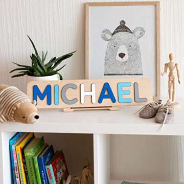 Personalized Wooden Name Puzzle for Kids Personalized Name Puzzle for Toddlers Personalized Baby Gifts First Birthday Gift Personalized Puzzle Wooden Puzzles Custom Name Puzzle Baby Name Puzzle