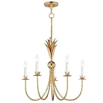 Maxim Paloma - 5 Light Chandelier-22.5 Inches Tall and 26 Inches Wide -Traditional Installation