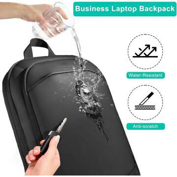 Slim Expandable Waterproof Laptop Backpack 17 Inch