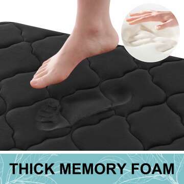 OLANLY Memory Foam Bath Mat - Ultra Soft & Non-Slip