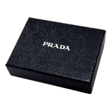 Prada Grey Bifold Wallet with Triangle Logo for Men