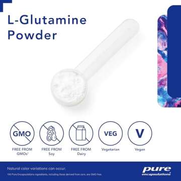 Pure Encapsulations L-Glutamine Powder - Supplement for Immune and Digestive Support, Gut Health and Lining, Metabolism, and Muscle Support* - with Pure Free-Form L-Glutamine - 8 Ounces