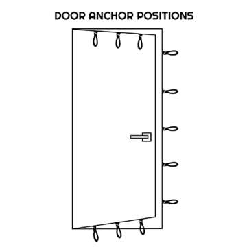 BOSS FITNESS PRODUCTS - Extra Large Heavy Duty Door Anchor - Great for Resistance Bands, Physical Therapy Bands, and Closed Loop Bands