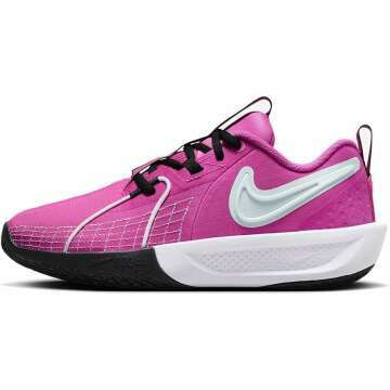 Nike G.T. Cut 3 Kids' Basketball Shoes - Size 4, Laser Fuchsia/Black/White