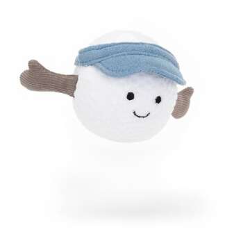 Jellycat Amuseables Golf Ball Stuffed Toy, 2.5 inches | Golf Ball Plush | for Sports Fans