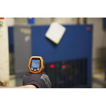 Klein Tools IR5 Dual Laser 12:1 Infrared Thermometer, Digital Thermometer Gun with Backlit Display, Dual Laser Targeting and Auto Scan, Wide Temperature Range