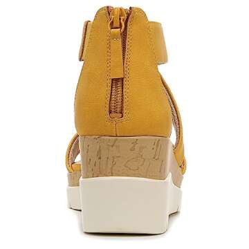 Naturalizer SOUL Goodtimes Wedge Sandals - Yellow Suede