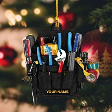 Personalized Electrician Ornament