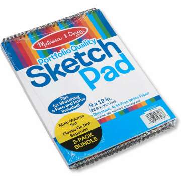 Melissa & Doug Sketch Pad - 50 Sheets, 2-Pack