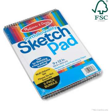 Melissa & Doug Sketch Pad - 50 Sheets, 2-Pack