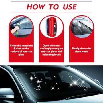 Luseyfj Glass Cleaning Brush for Cars - Antifog & Rainproof