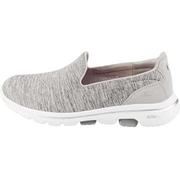 Skechers Women's Go Walk 5 Honor Sneaker - Grey Size 9.5