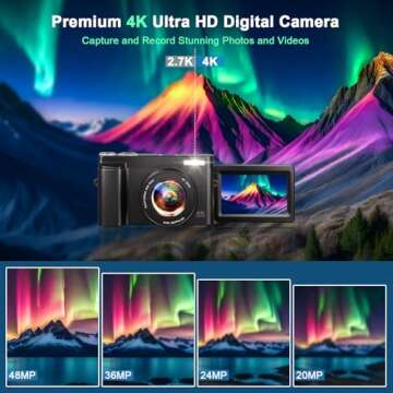 Capture Stunning Images with Our 4K Digital Camera for Photography