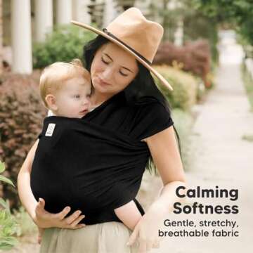 KeaBabies Baby Wrap Carrier - Comfortable Babywearing