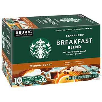 Starbucks Breakfast Blend K-Cup Pods - 20 Total