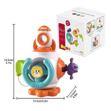 Ricarto Toddler Montessori Toys - Busy Board Travel Educational Learning Activities Toys - Gifts for Baby Boys Girls 6 9 12 18 Months Age 1 2 3 Year Old Birthday - Infant Sensory Toys