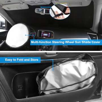 Windshield Sun Shade for 2018-2024 Volkswagen Atlas VW Atlas Cross Sport Accessories Front Window Sunshade Shield Keep Your Car Interior Cooler