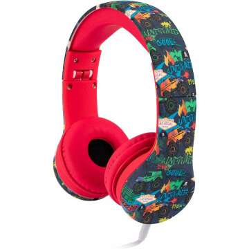 Snug Play+ Kids Volume Limiting Headphones - Monster Trucks Design