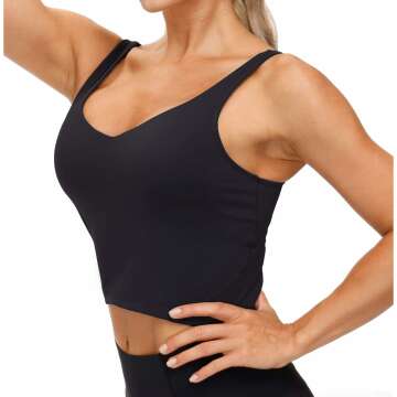 Women's Longline Sports Bra - Comfortable Medium Support