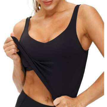 Women's Longline Sports Bra - Comfortable Medium Support