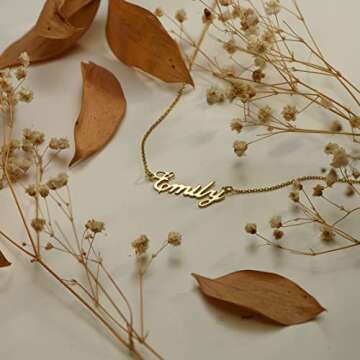 Personalized Name Necklace - Custom Gold Plated Jewelry