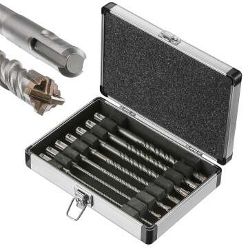 8" Concrete Drill Bit Set - Cross-Type Carbide, Hammer Drill Bits