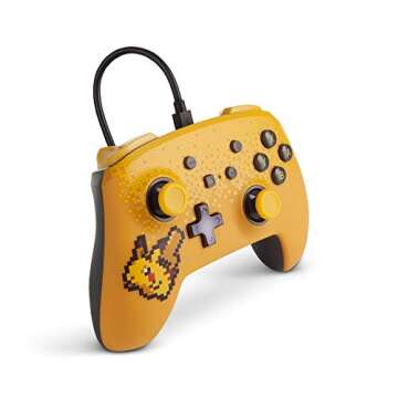 PowerA Pokemon Enhanced Wired Controller for Nintendo Switch - Pixel Pikachu, Gamepad, Wired Video Game Controller, Gaming Controller - Nintendo Switch