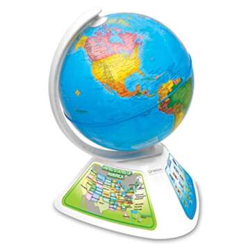 Oregon Scientific Smart Globe Discovery Educational World Geography Kids - Learning Toy