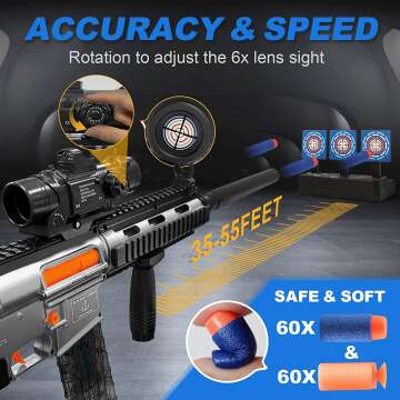 Automatic Toy Gun for Kids