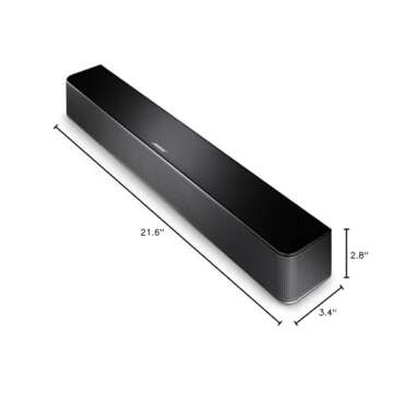 Bose Solo Series II 3-Inch Soundbar with Two Angled Full-Range Drivers, Built-In Dolby, and Front LED Lights (Black)