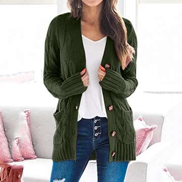 JMMSlmax Sweaters for Women Cardigan Open Front Knit Sweaters Fall Cardigan Soft Sweaters for Women Trendy Soft Sweater Coat