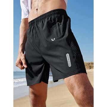 NORTHYARD Quick Dry Men's Athletic Running Shorts - Lightweight Gym & Hiking