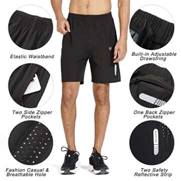 NORTHYARD Men's Quick Dry Athletic Running Shorts