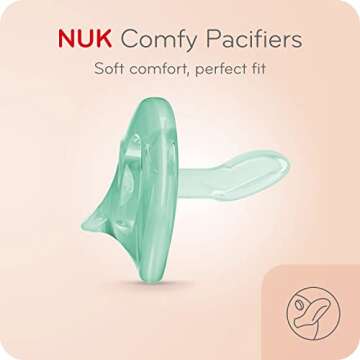 NUK Comfy Orthodontic Pacifiers - 0-6 Months, Timeless Collection Pack of 5